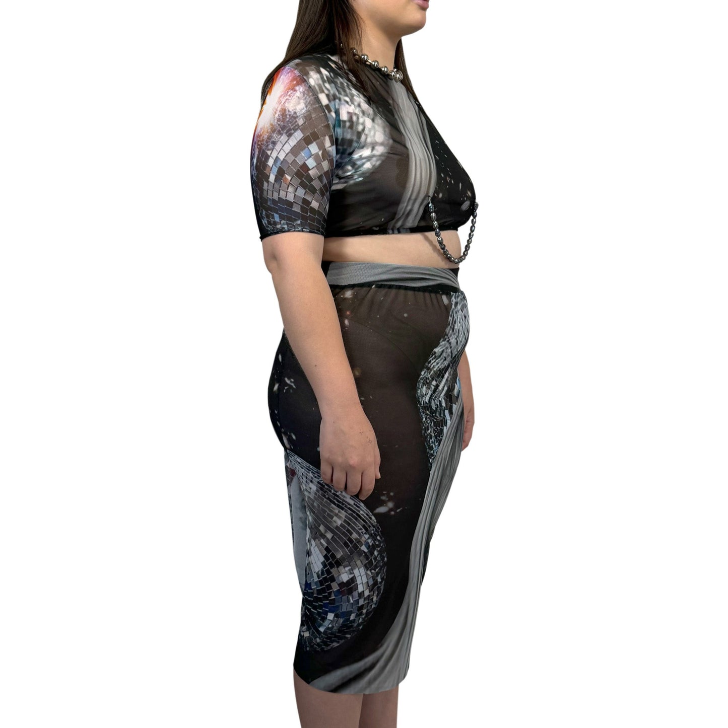 "COUNTDOWN" MESH SKIRT