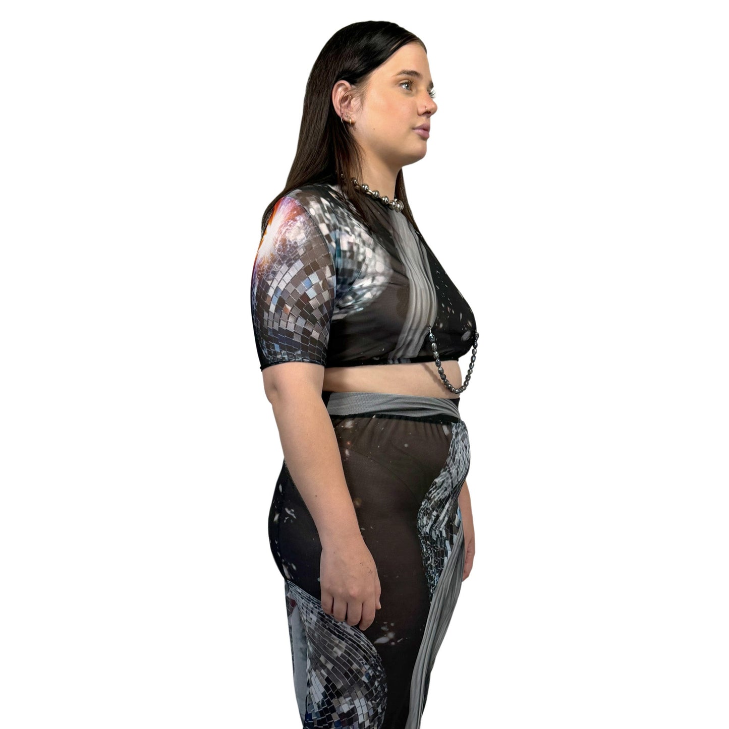 "COUNTDOWN" MESH CROP TOP