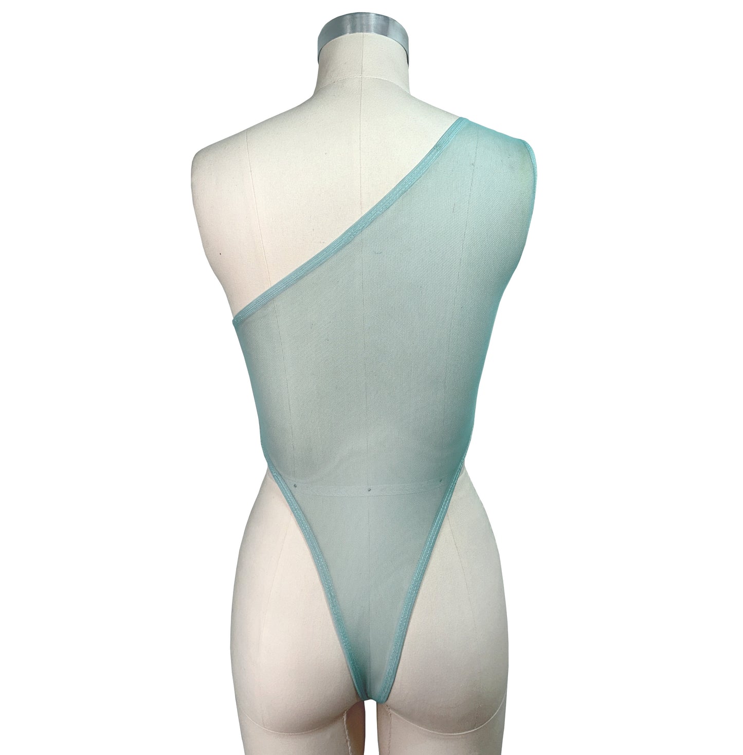 ASYMMETRICAL HIGH-V BODYSUIT
