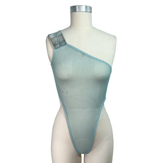 ASYMMETRICAL HIGH-V BODYSUIT