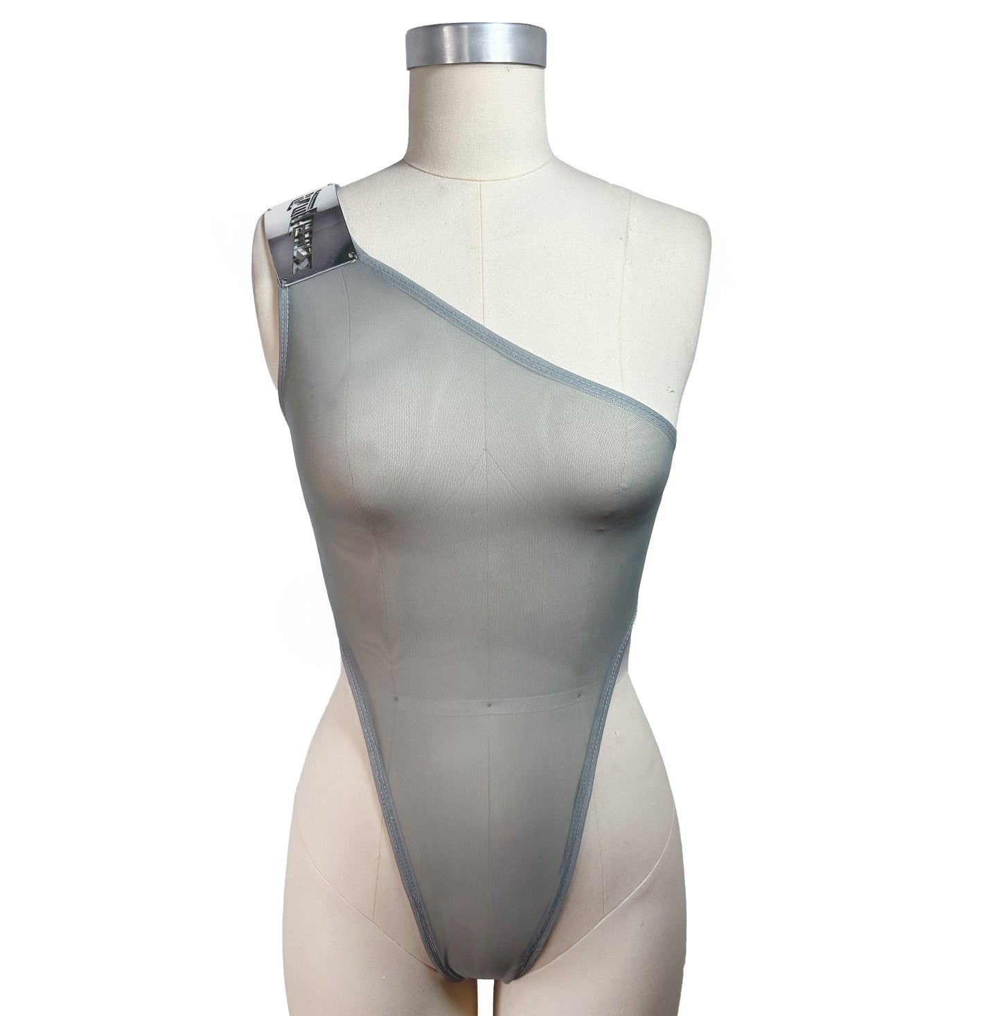 ASYMMETRICAL HIGH-V BODYSUIT