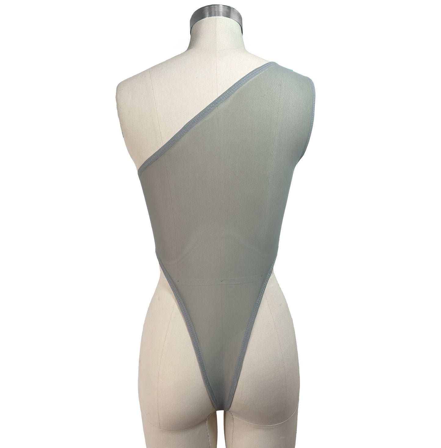 ASYMMETRICAL HIGH-V BODYSUIT