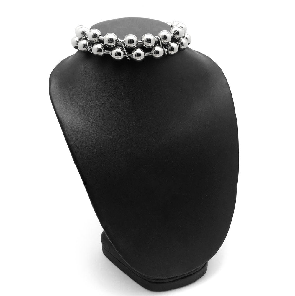 OVERSIZED BALL CHAIN DOUBLE CHOKER