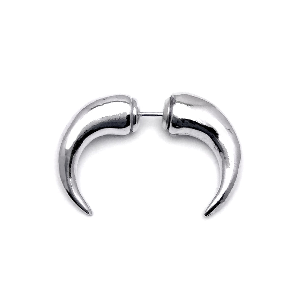 THE HORN DOUBLE SIDED SINGLE EARRING