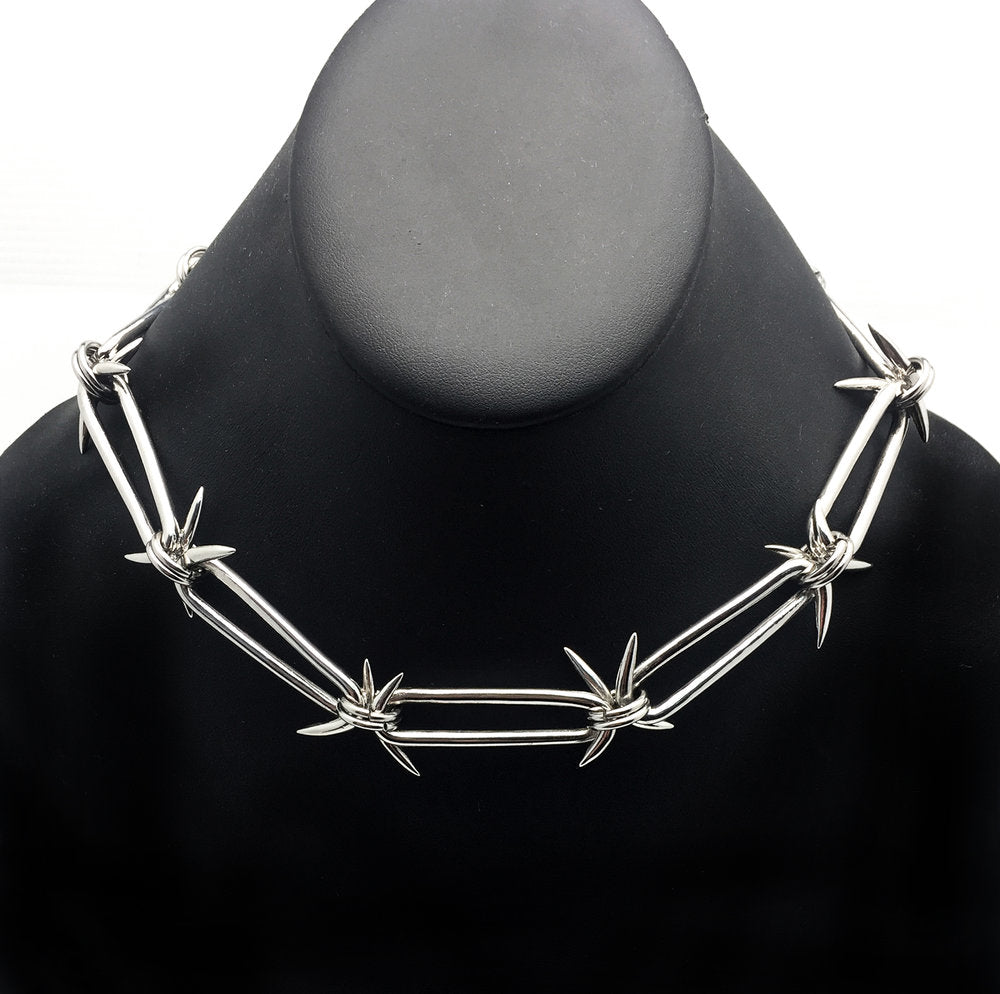 BARBED WIRE NECKLACE