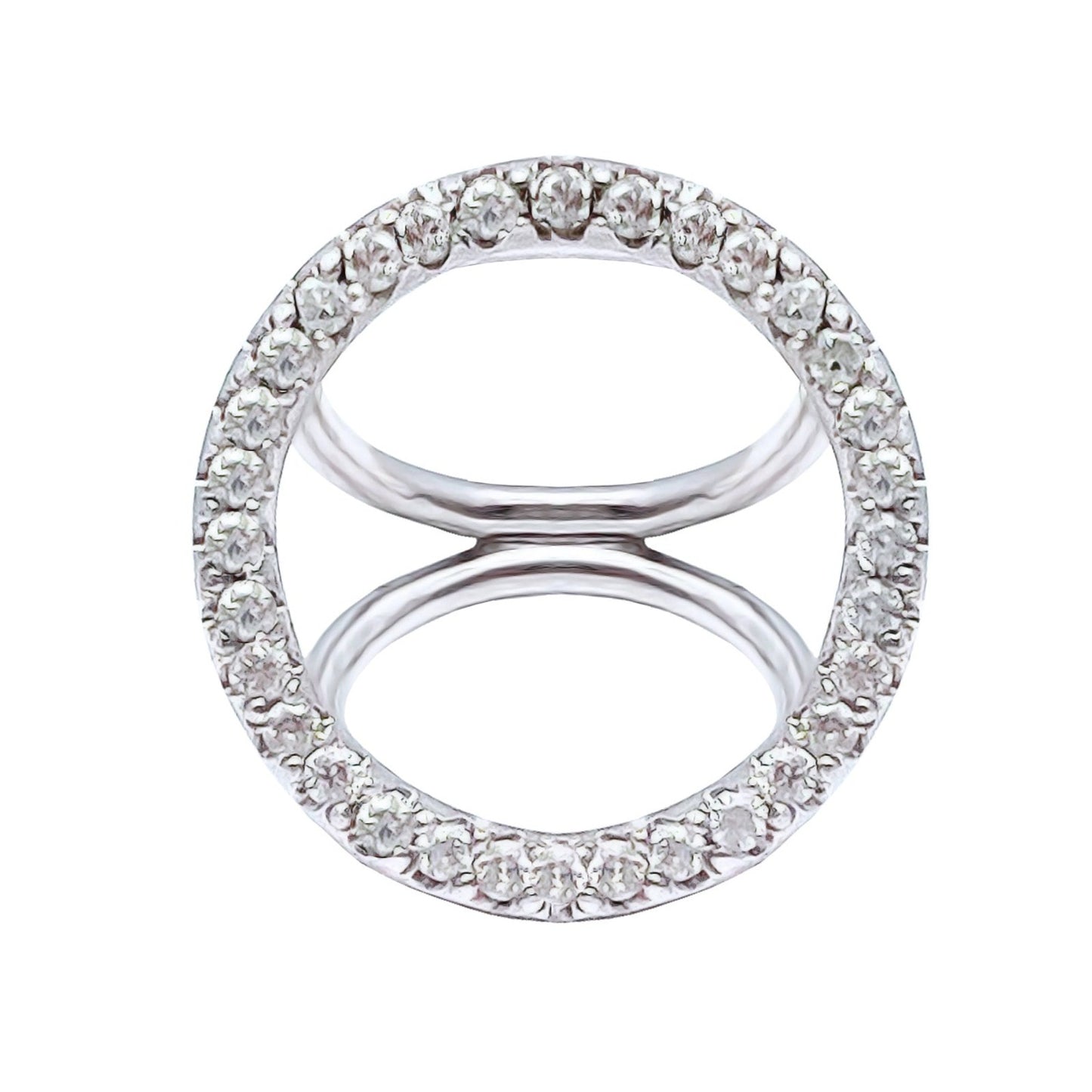 THE TRIPLE ORBIT PAVÉ RING