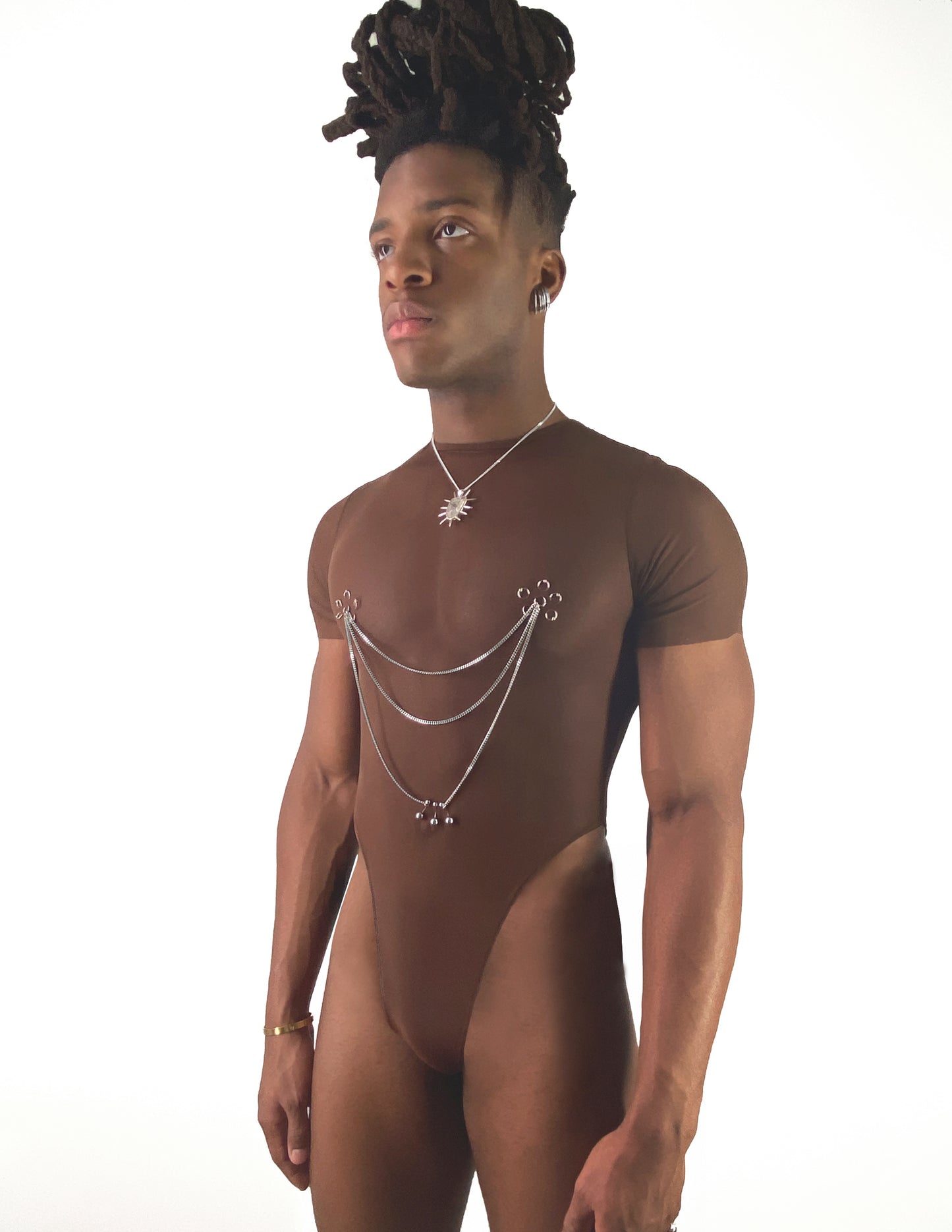 CREW NECK "RITUAL" BODYSUIT