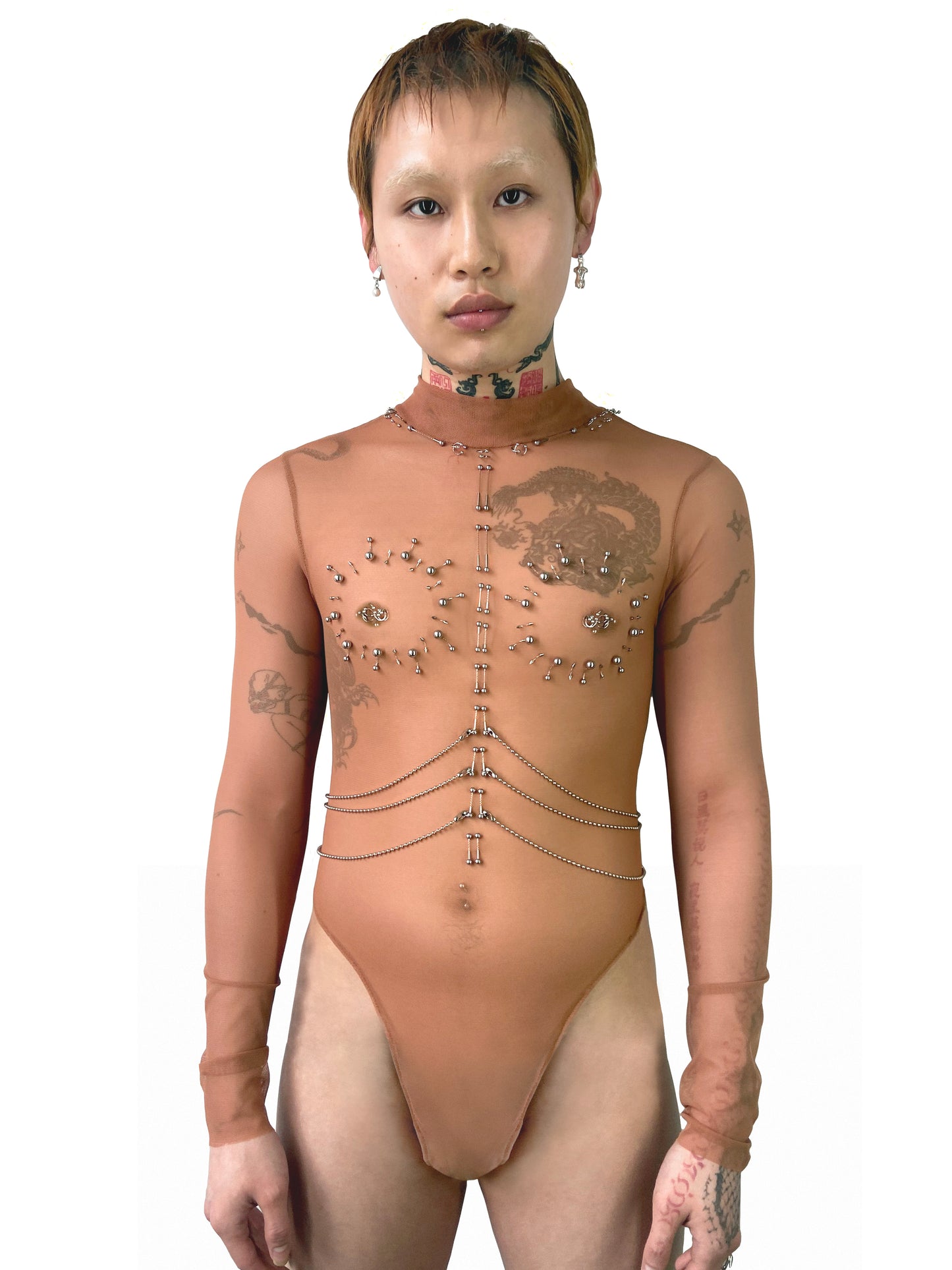 MOCK NECK "SACRIFICE" BODYSUIT