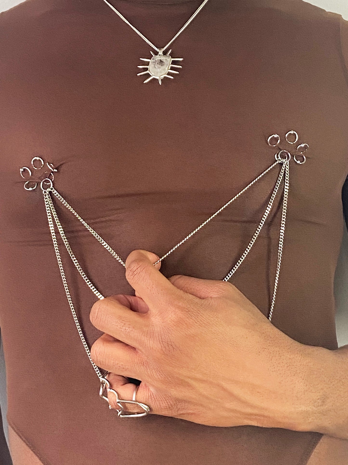 CREW NECK "RITUAL" BODYSUIT