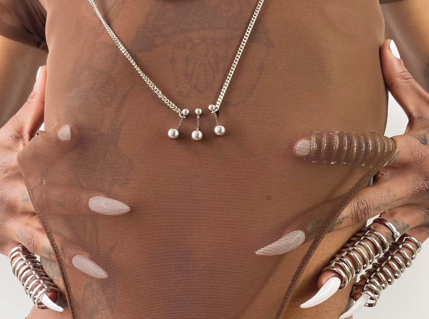 CREW NECK "RITUAL" BODYSUIT