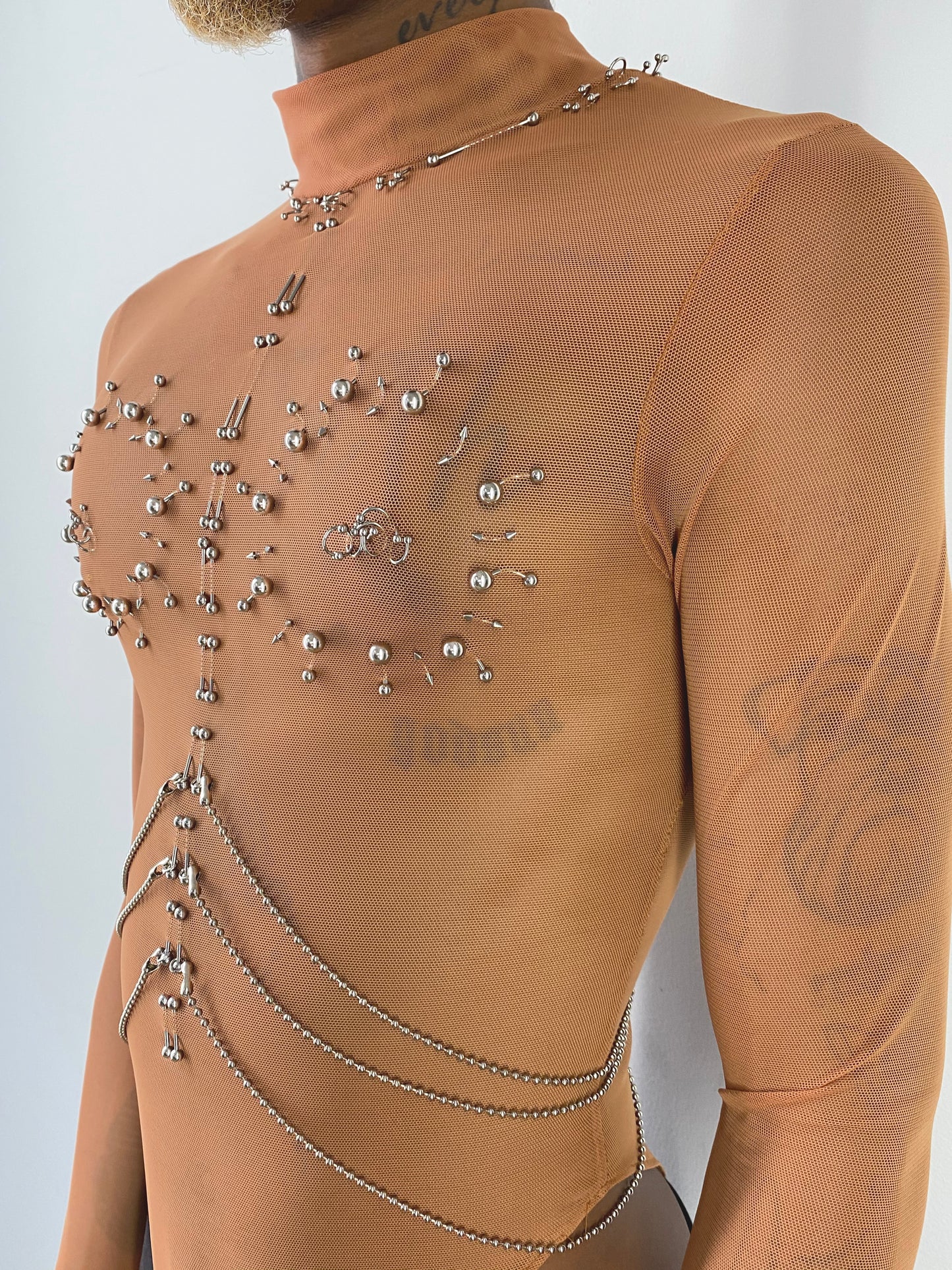 MOCK NECK "SACRIFICE" BODYSUIT