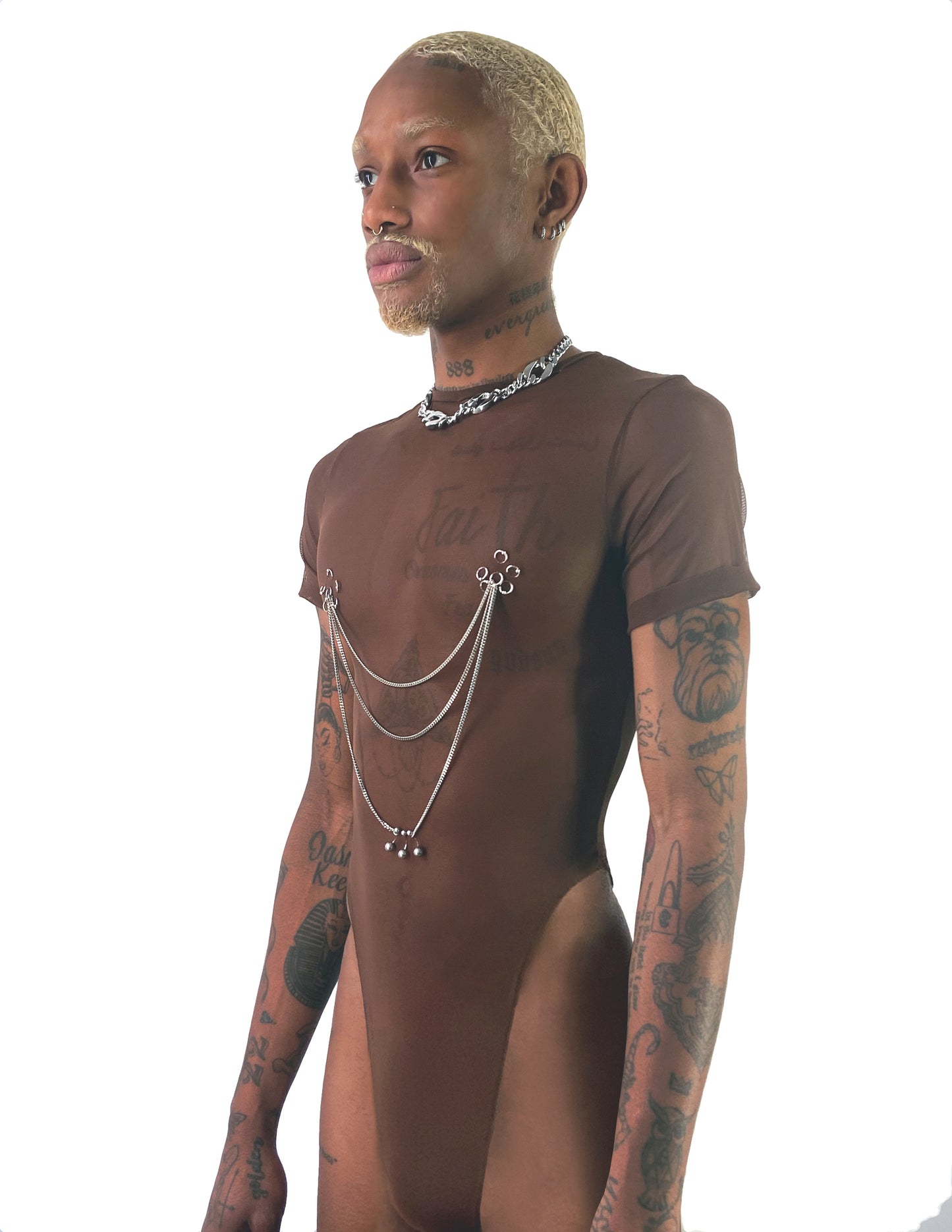 CREW NECK "RITUAL" BODYSUIT