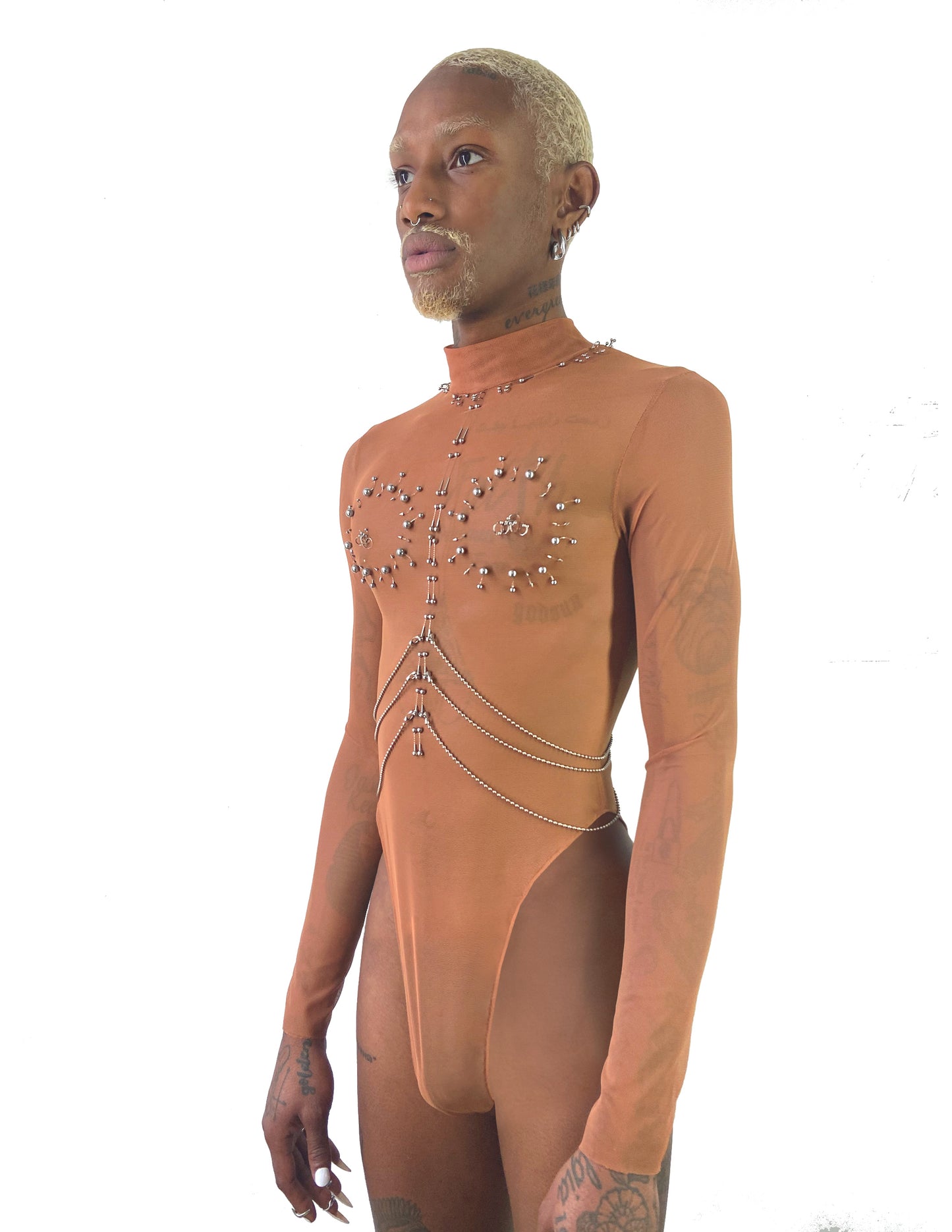 MOCK NECK "SACRIFICE" BODYSUIT