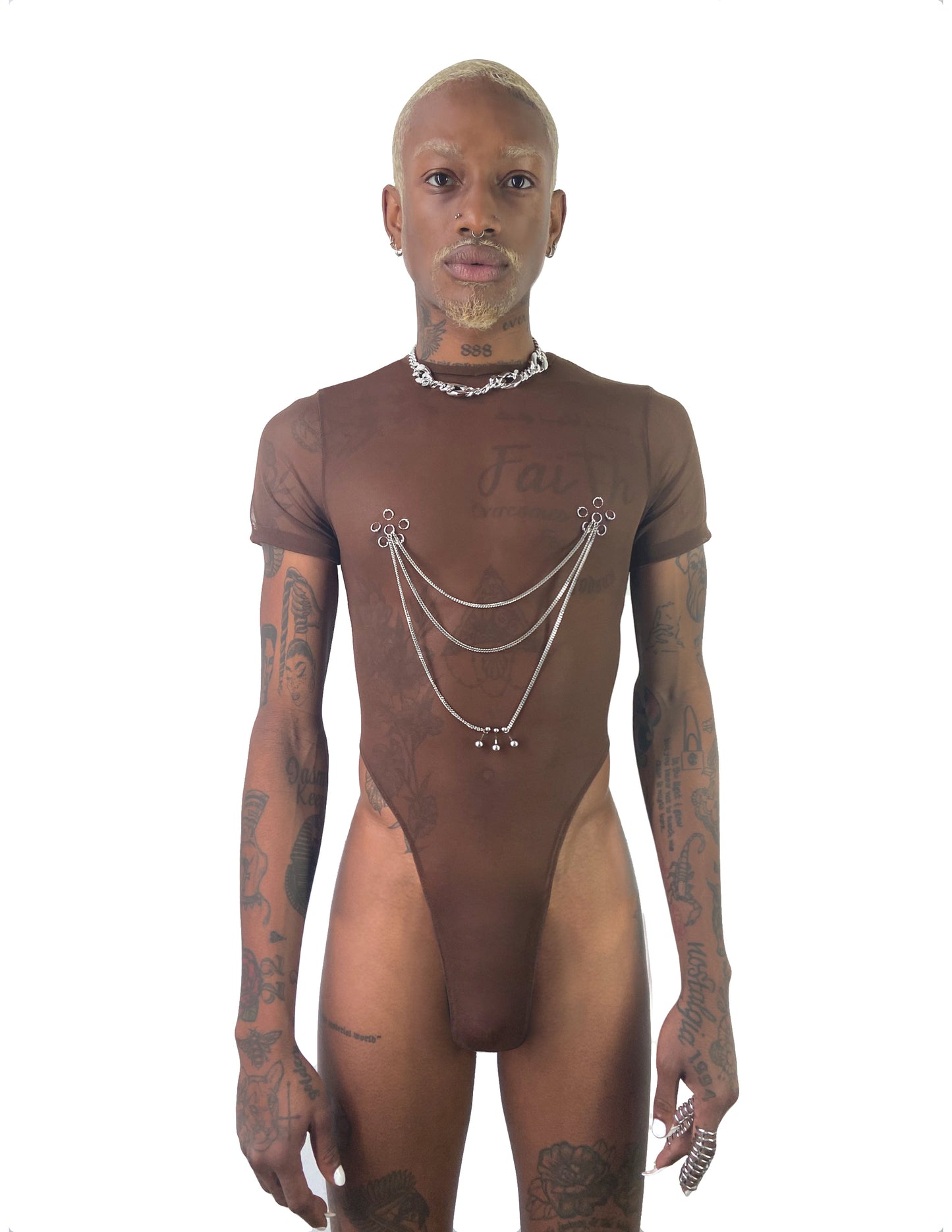 CREW NECK "RITUAL" BODY SUIT