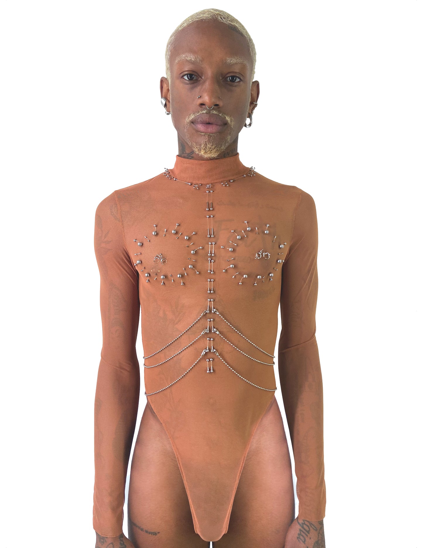 MOCK NECK "SACRIFICE" BODY SUIT