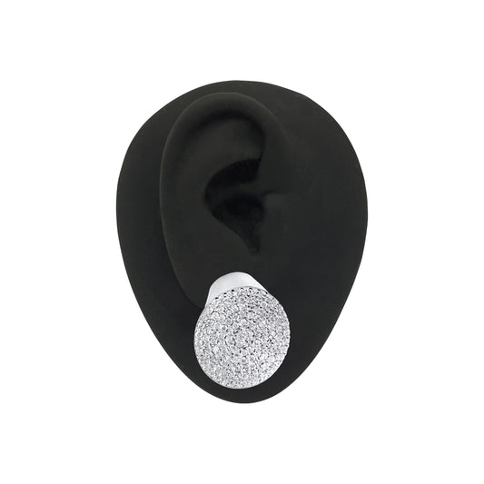 THE SIGNET SINGLE PAVÉ EARRING