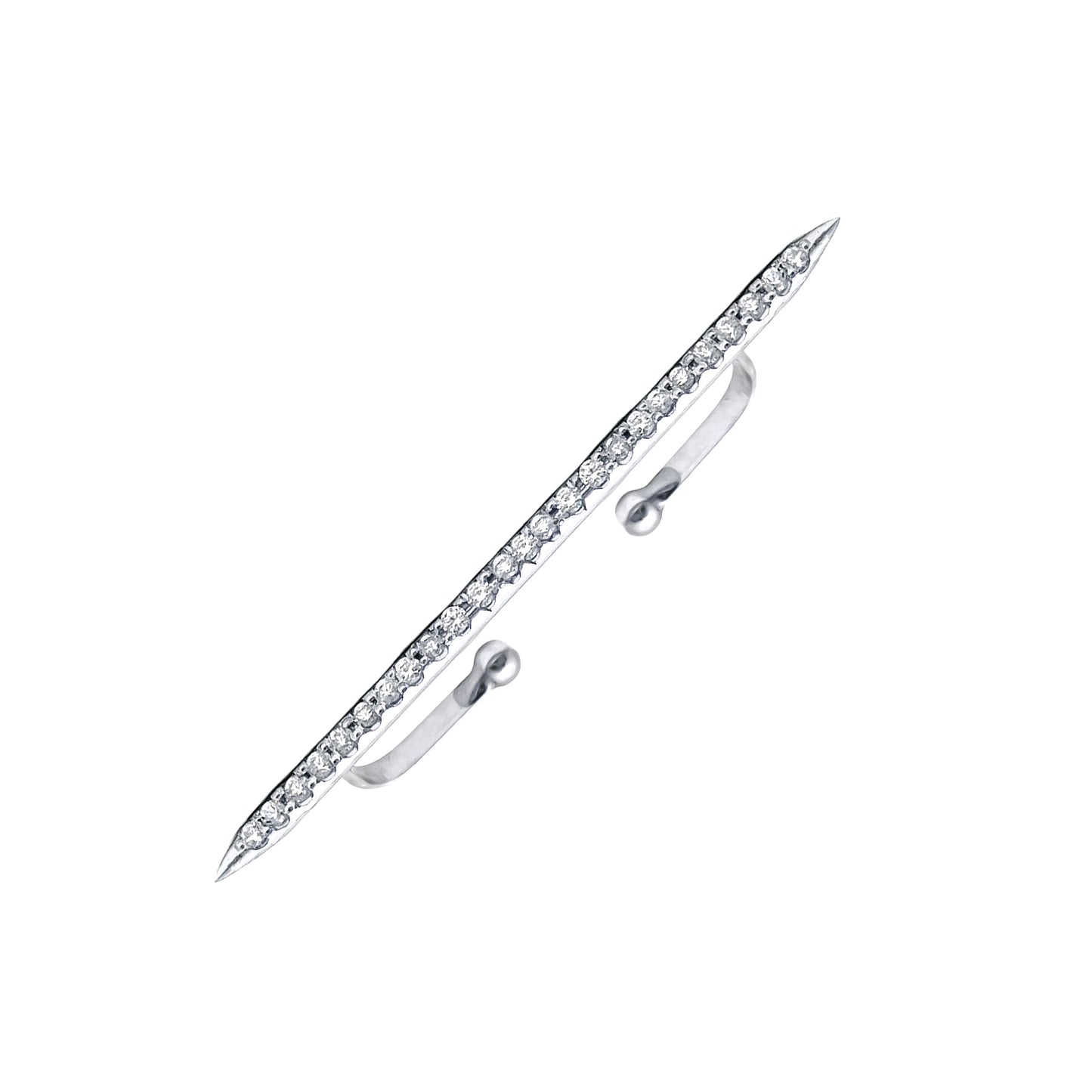 The Spear Pavé Ear Cuff