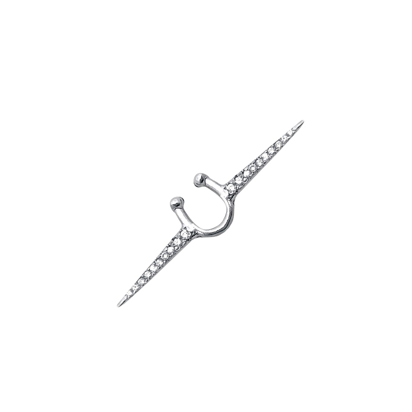 THE SPEAR PAVÉ SEPTUM CUFF