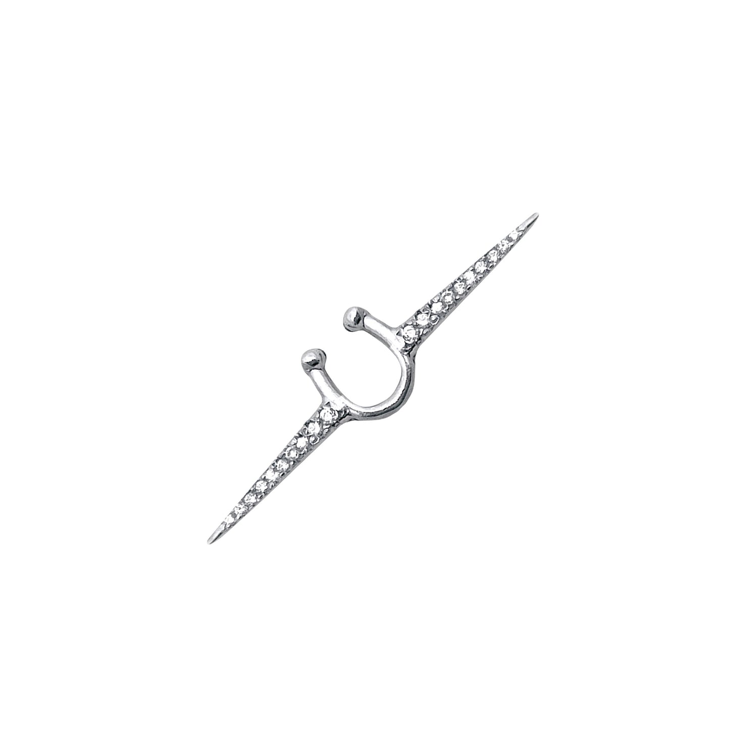 The Spear Pavé Septum Cuff