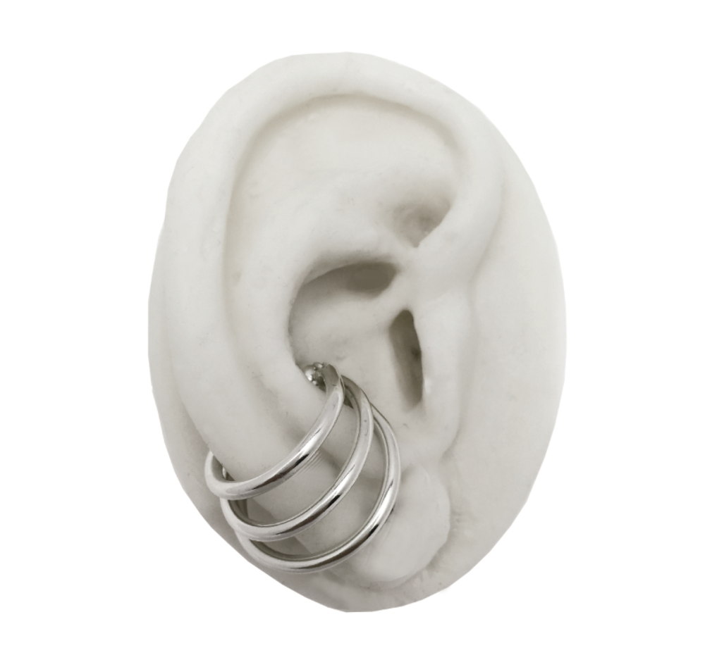 THE BANDIT TRIPLE RING CONCH CUFF