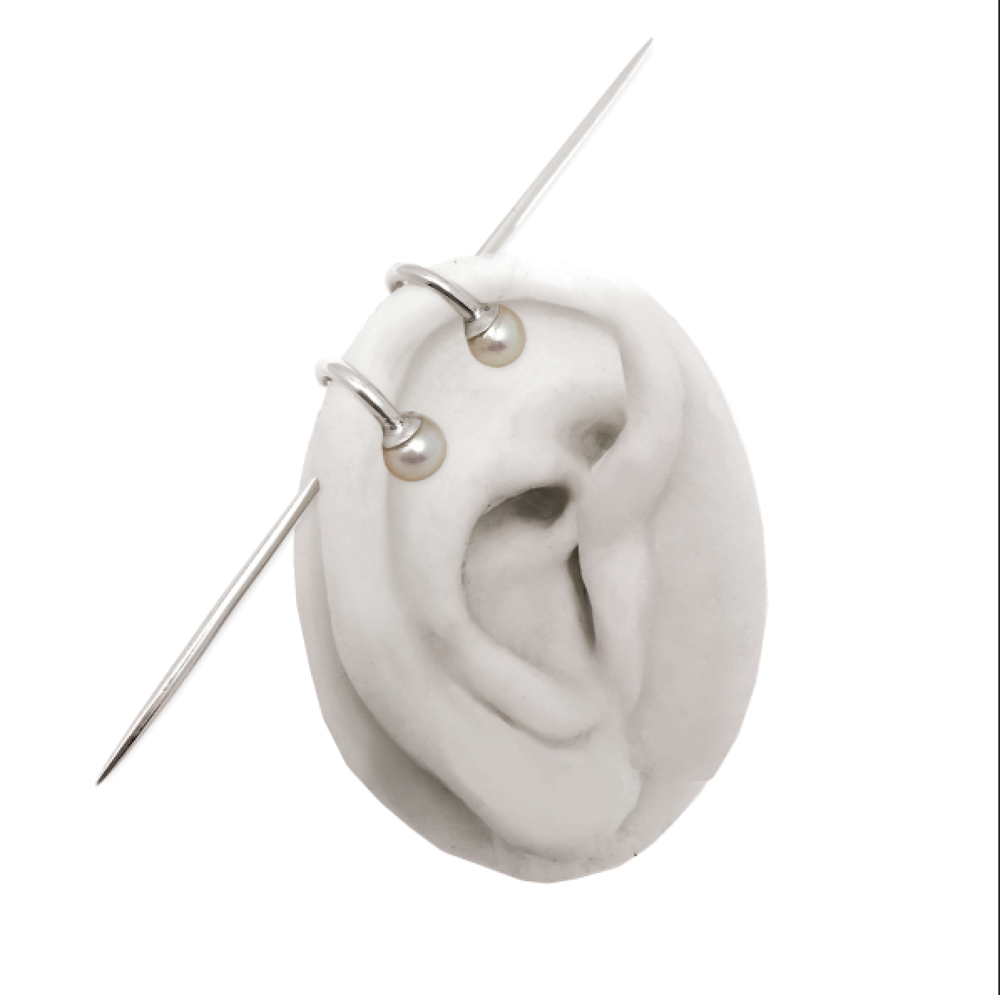 THE ASSASSIN DOUBLE PEARL EARCUFF