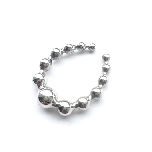 THE GRADUATED BALL CONCH CUFF