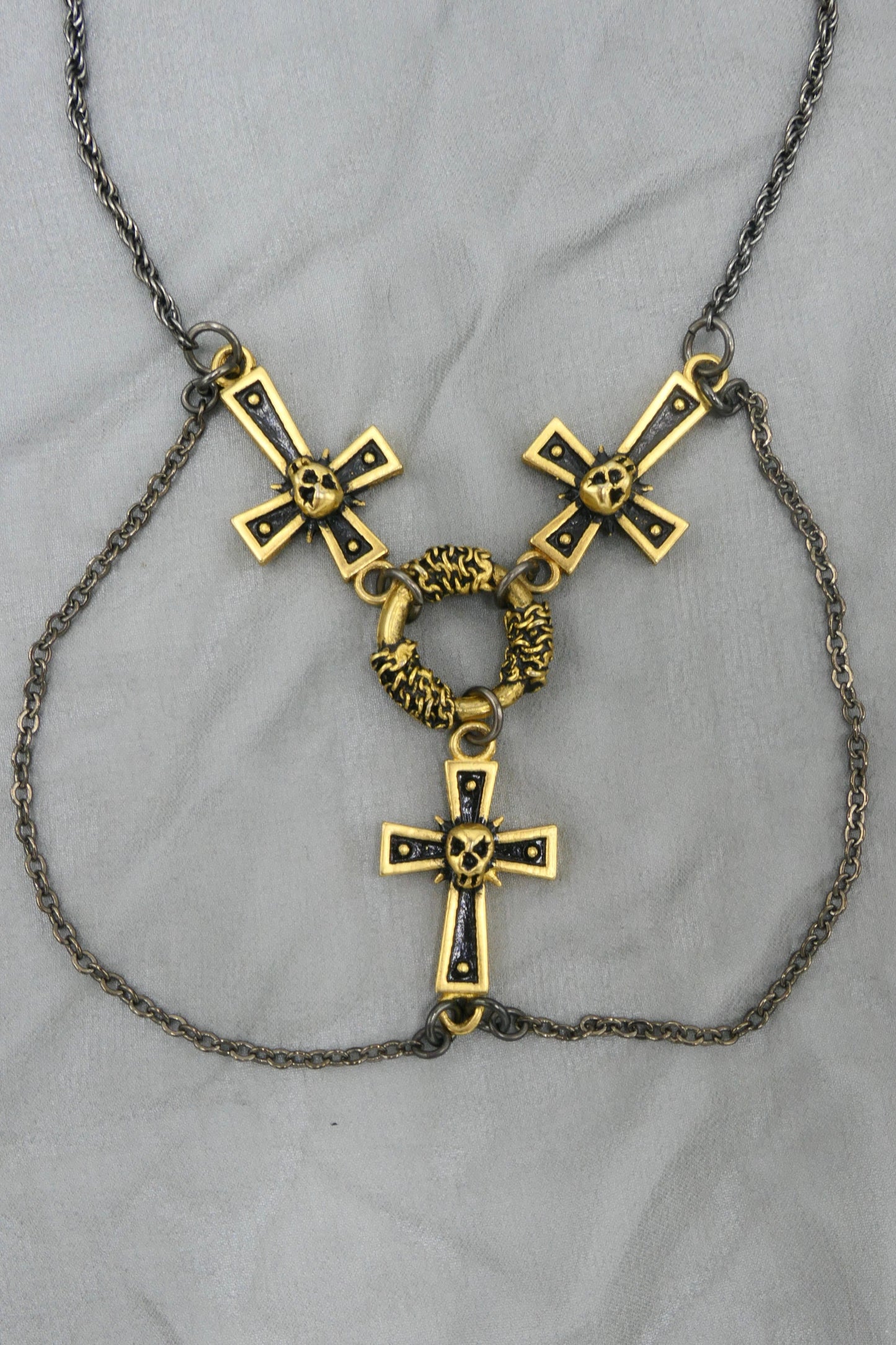 DARK CROSSES NECKLACE