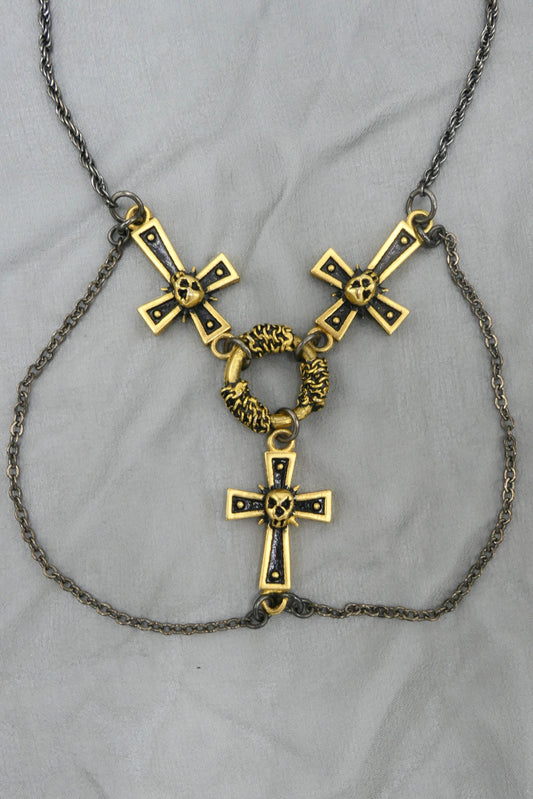 DARK CROSSES NECKLACE