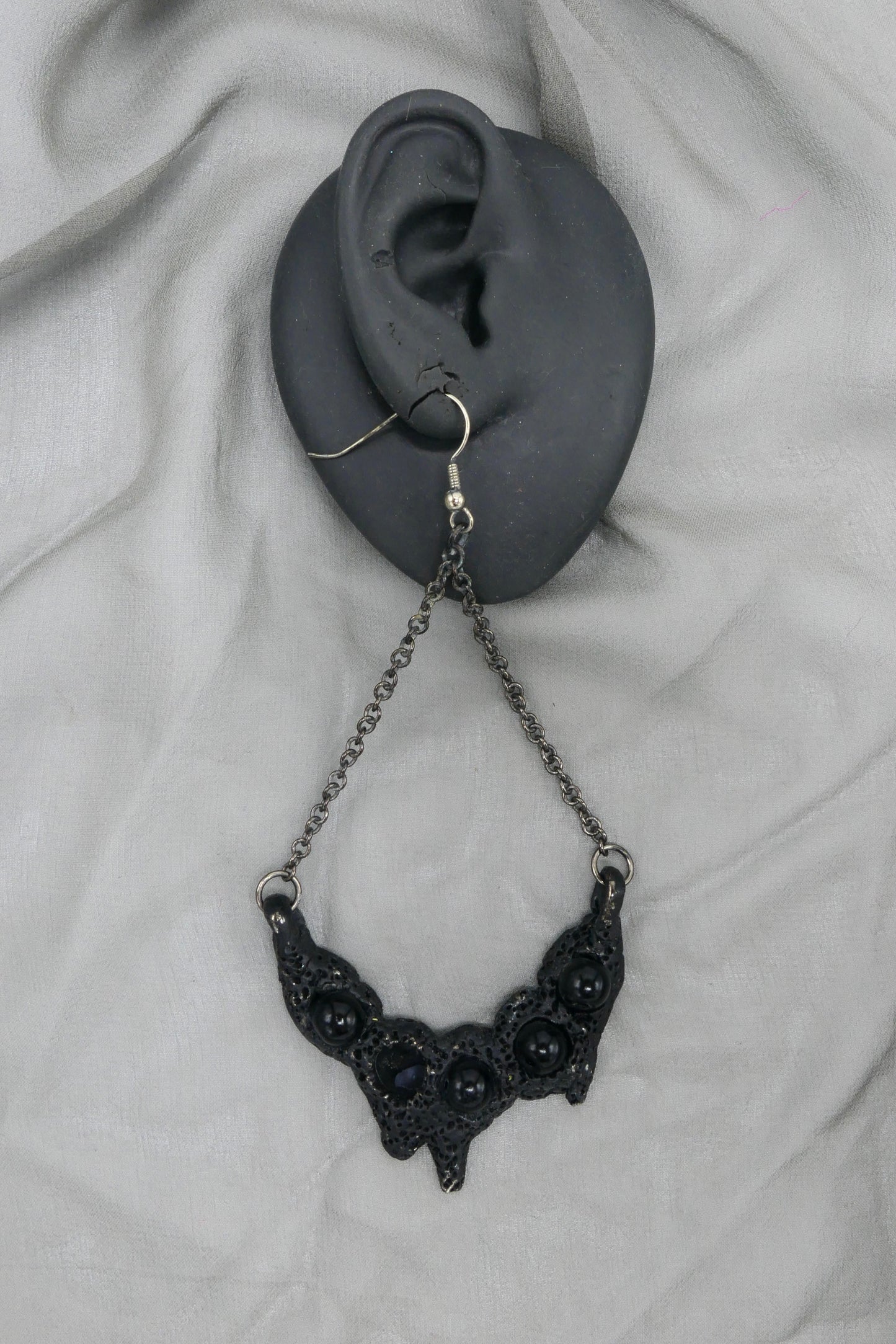 ALIEN CAVE DROP EARRINGS (PAIR)