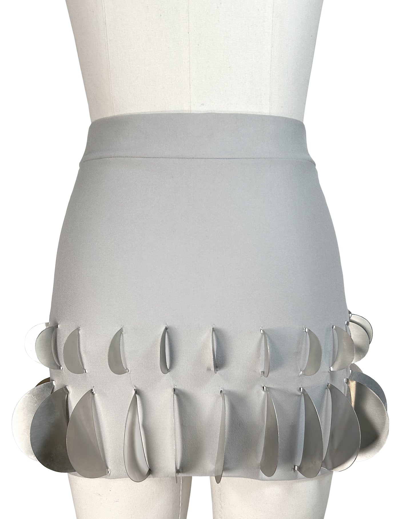 HALF MOON HIGH WAISTED MINI SKIRT