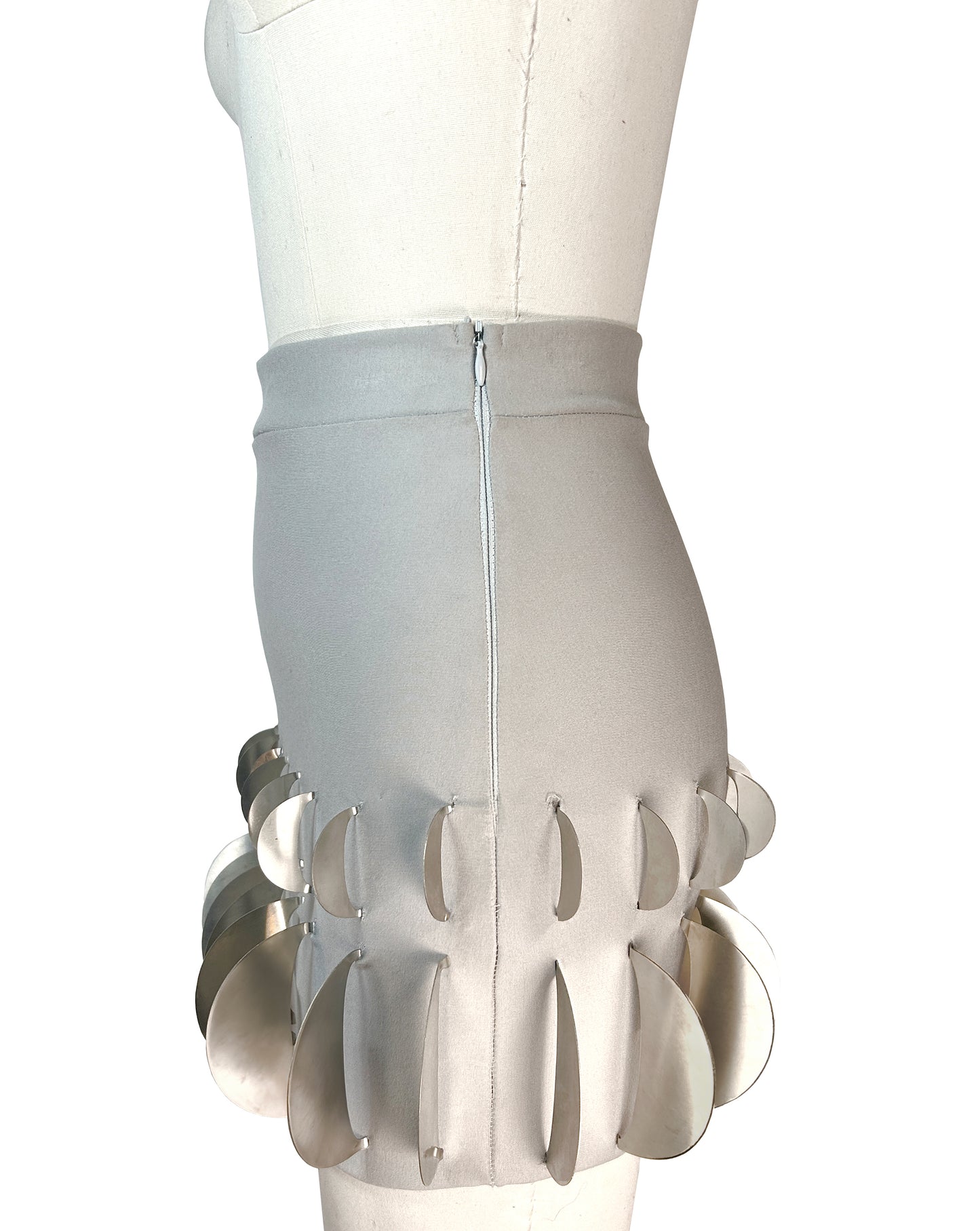 HALF MOON HIGH WAISTED MINI SKIRT