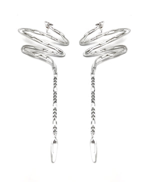 Glitch Chain Drop Earrings (pair)