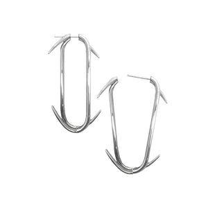 Barbed Wire Hinged Earrings (Pair)