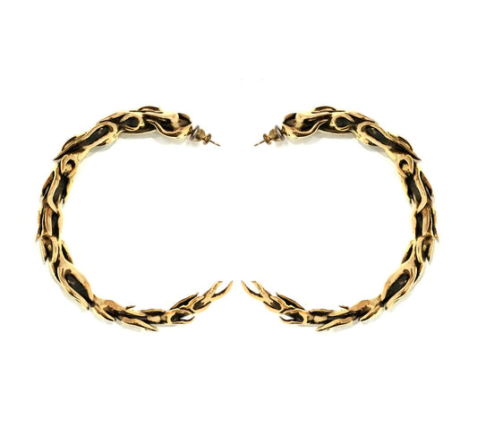 THE FLAME HOOP EARRINGS