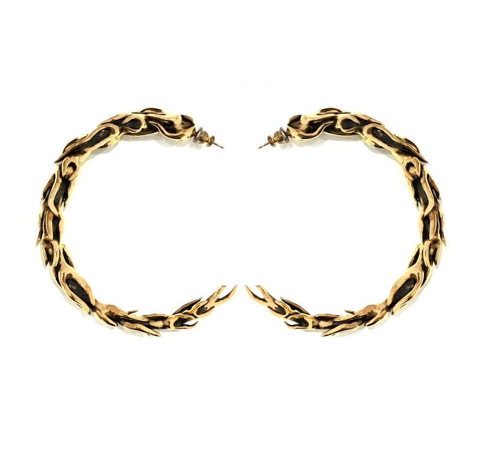 THE FLAME HOOP EARRINGS